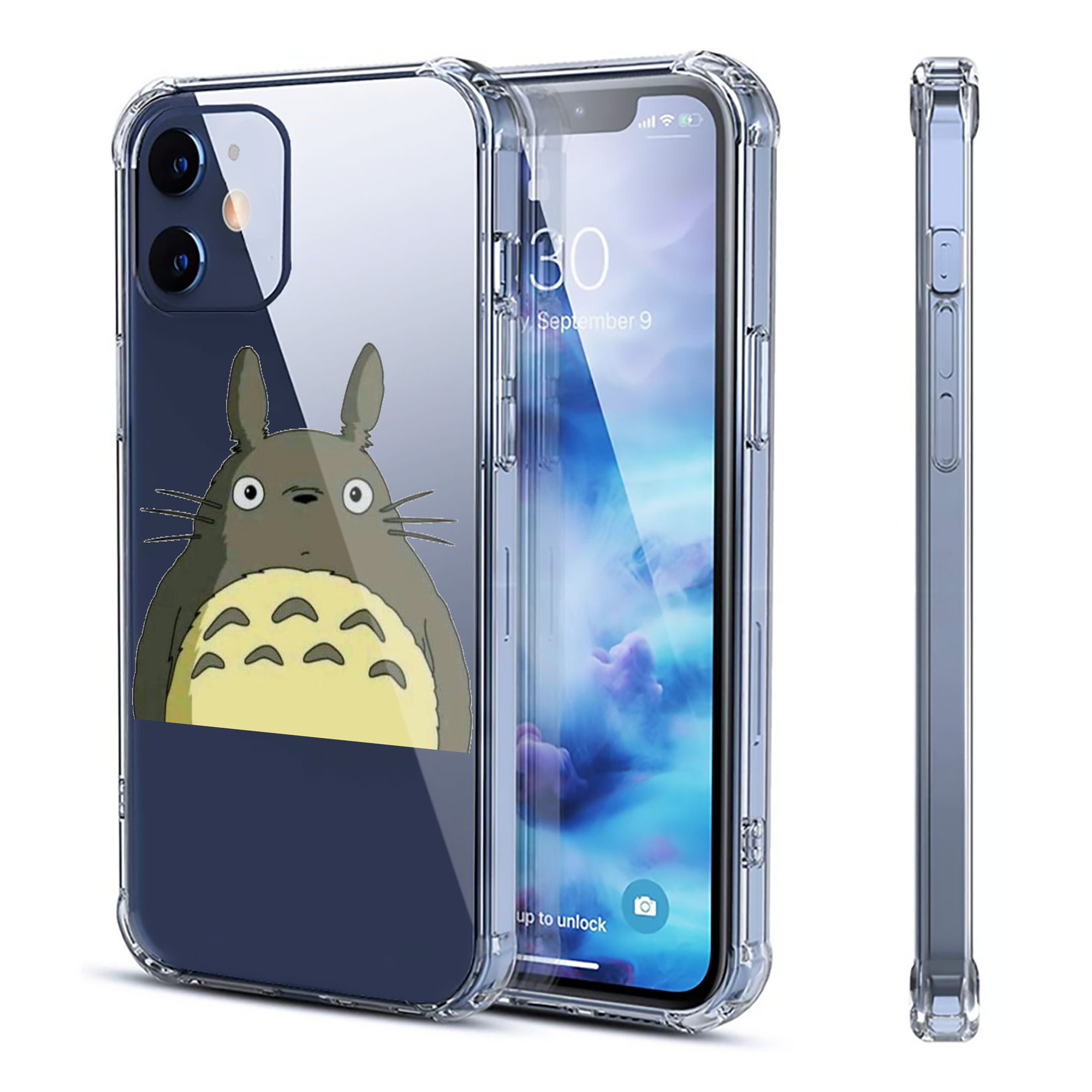 （画像用） となりのトトロ 草壁メイ 草壁サツキ My Neighbor Totoro Satsuki Kusakabe Mei Kusakabe 【iPhone 12シリーズ対応】透明スマホケース（クリアソフトケース）